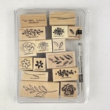 Stampin' Up Flowers for a Friend Set of 12 Mounted Stamps Spring Summer Flower