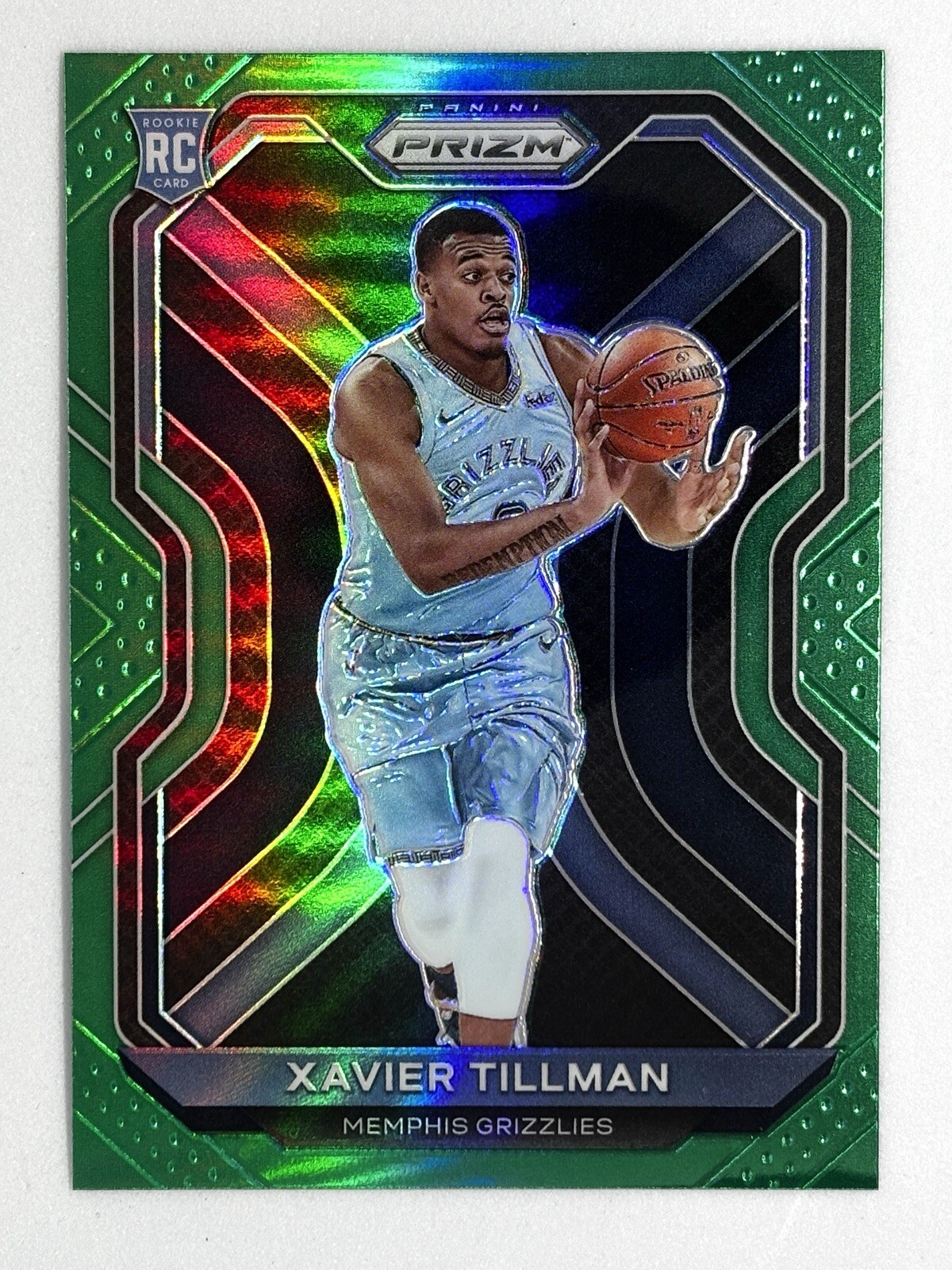 2020-21 Panini Prizm - Xavier Tillman Green Prizm Rookie Card #299 RC