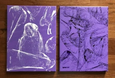 1 Set, Abstract 14, Modern, Purple, Original Acryic Painting, Signed, Art, 9x12