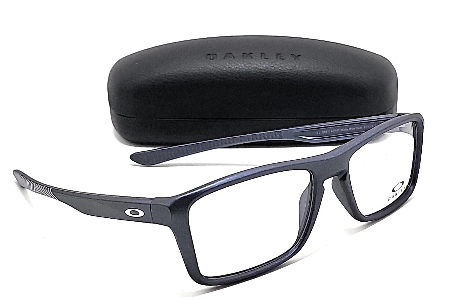 Oakley Rafter OX8178 0757 Matte Blue Steel Square Eyeglass Frames 57 18