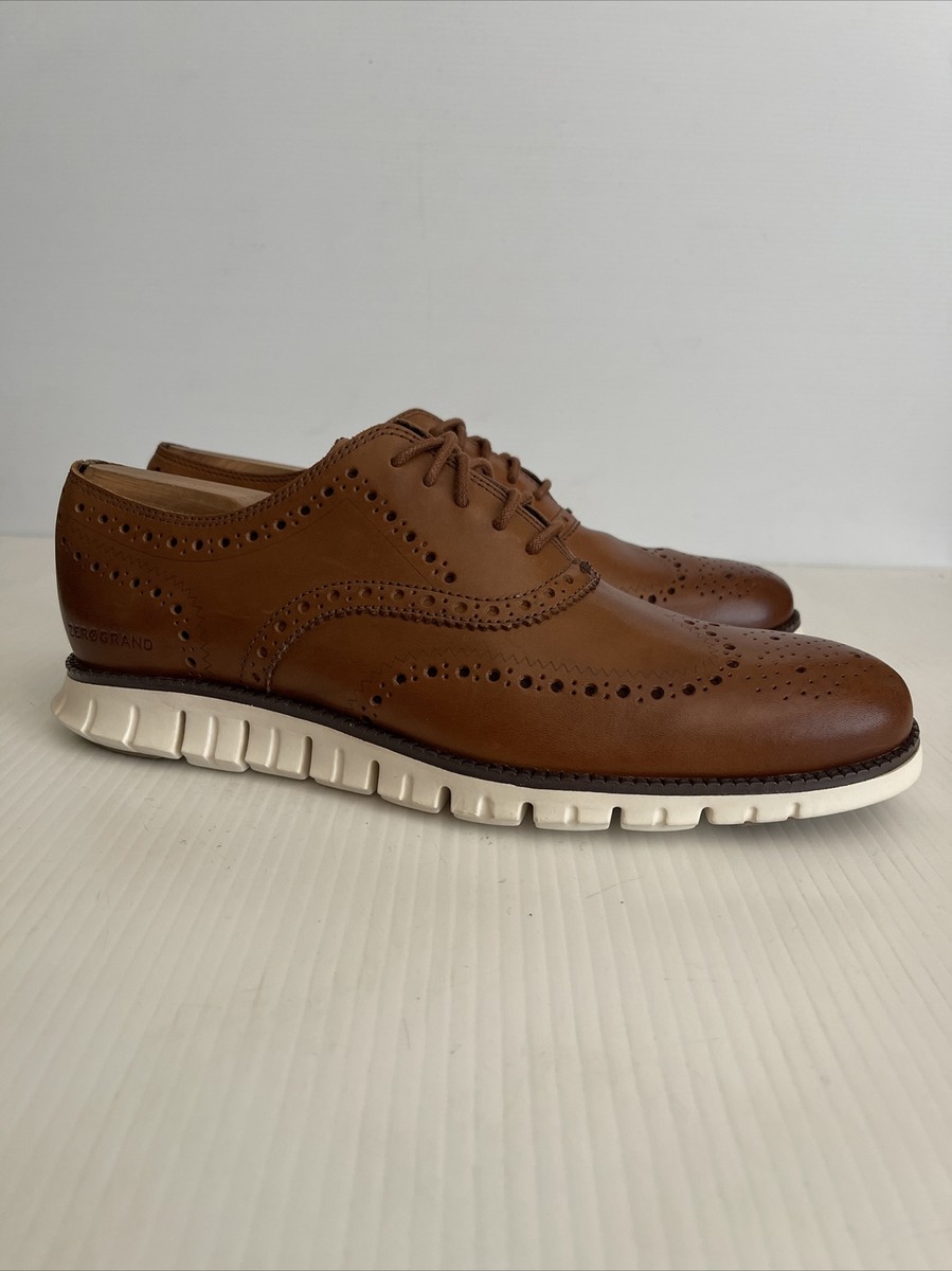 NEW Cole Haan ZeroGrand Wingtip Oxfords - C14493 - British Tan