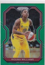 2021 Panini WNBA Prizm SP Green Refractor Prizm #38 Riquna Williams