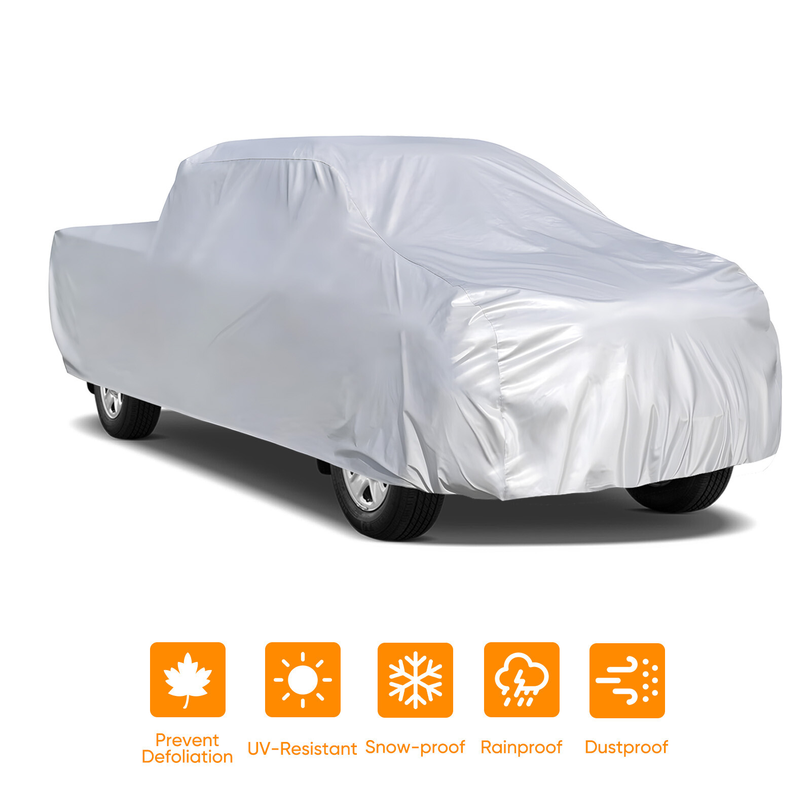 Pickup Truck Car Cover Waterproof UV Snow Dust Protector For Chevy Silverado