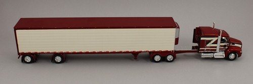 DCP 1:64 *RED & BEIGE* Kenworth T660 Flattop w/53' Utility Reefer Trailer NIB - Picture 3 of 6