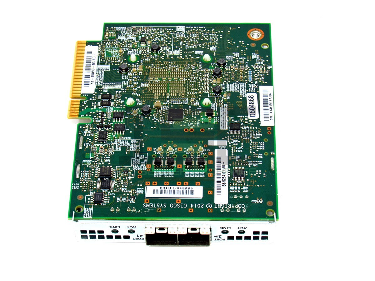 Lot of 2 UCSC-MLOM-CSC-02 CISCO 2PORTS 10GB SFP+ ETHERNET VIRTUAL ...