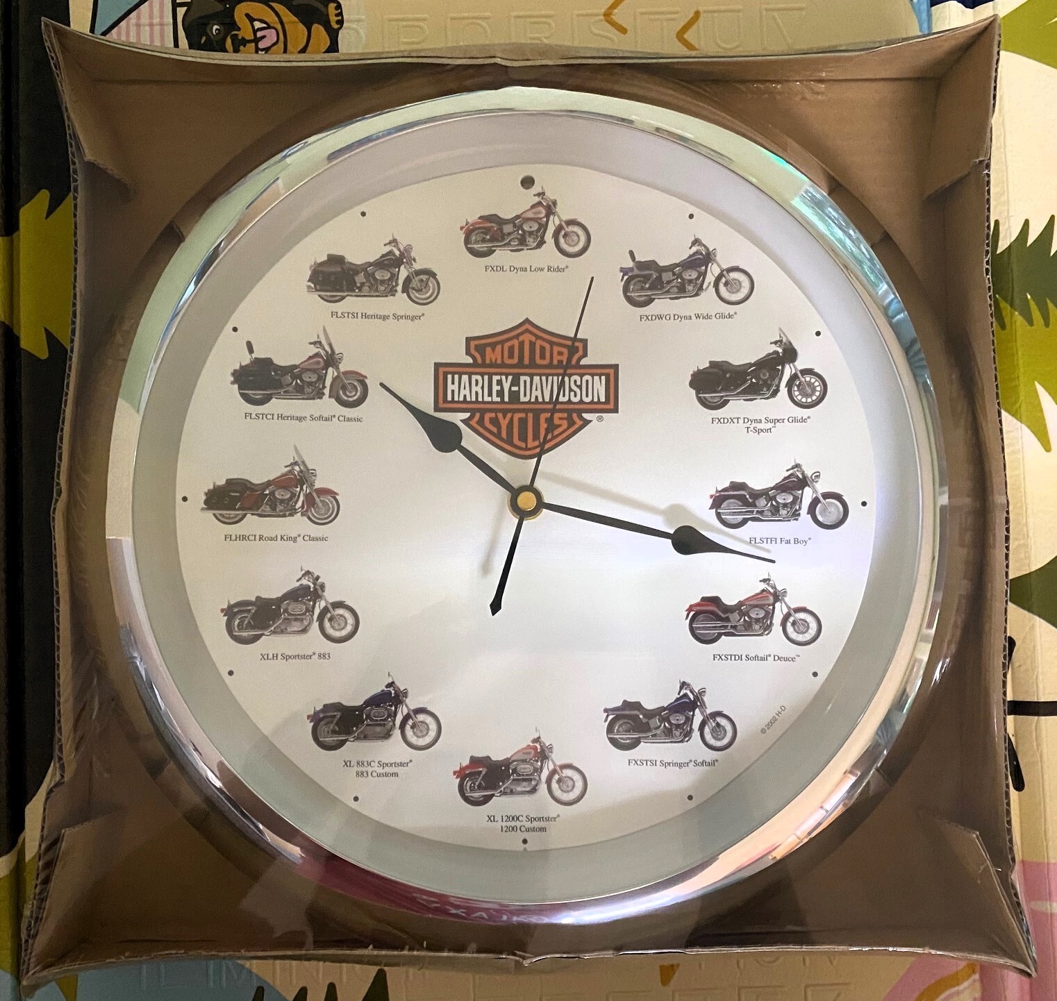 2002 Vintage HarleyDavidson Wall Clock **READ DESCRIPTION** eBay