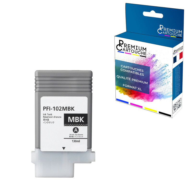 Cartouche jet d'encre PFI-102MBK pour vos projets en agence d'architecture