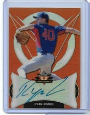 2019 Leaf Valiant Draft RYAN JENSEN Orange Prismatic RC Auto 6/35 Chicago Cubs