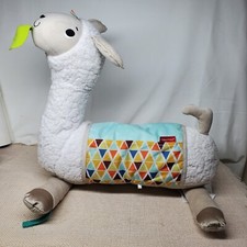 Fisher Price Llama Grow with Me Tummy Time Pillow Plush Infant Baby Toy