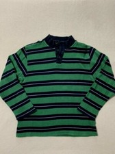 Gap Kids Boys XXL 14 16 Green Navy Blue Mock Neck Sweater