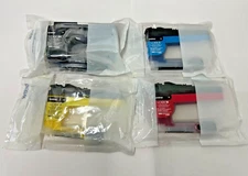 New Genuine Brother LC406 4PK Black Cyan Magenta Yellow Starter Ink Cartridges