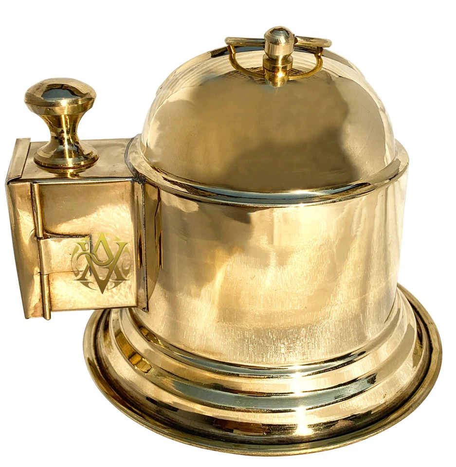 Antique Desk Watch Brass Clock Marine Nautical Desk/Table Décor Vintage Ship New - Image 4 of 4