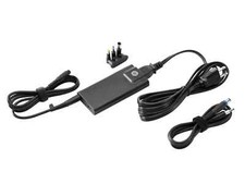 HP 65W Slim AC Power Travel Adapter w/USB - Black