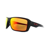 Oakley Sunglasses Double Edge Oo9380-05 Matt Black Prizm Ruby Polarized Oakley Sunglasses Double Edge Oo9380-05 Matt Black Prizm Ruby Polarized