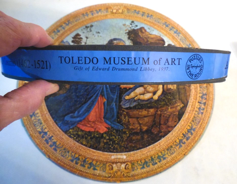 The Adoration of the Child Springbok 圆形拼图带盒 复古 '66 — 第 4/4 张图片