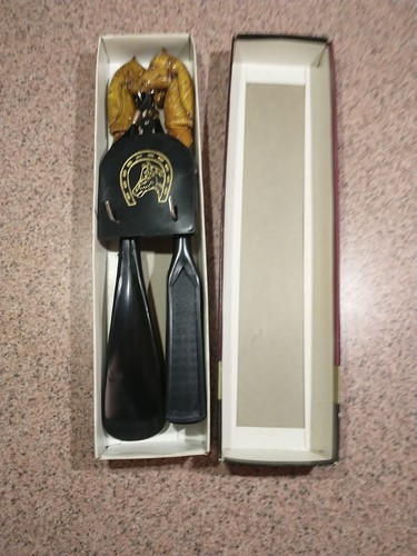 Citation NIB Wall Plaque Horse Head Brush/Shoe Horn Set Vintage MCM - Picture 12 of 12