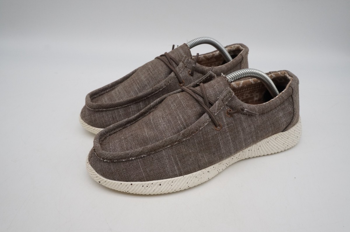 Crevo Ronnie Youth Slip On Canvas Loafer Sneakers Kids Size