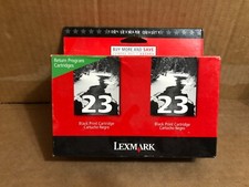 Lexmark Black Print Cartridge  23 Twin Pack  