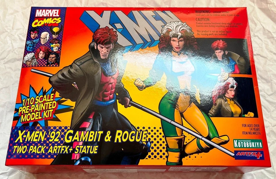 X-Men '92 Gambito y Pícaro Kotobukiya ArtFx+ Estatuas escala 1:10 sin mostrar sin usar, en caja Foto 2 de 4