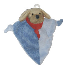 NEU * C.A.T. Hund Hündchen blau Schmusetuch Schnuffeltuch Kuscheltuch Rasselkopf