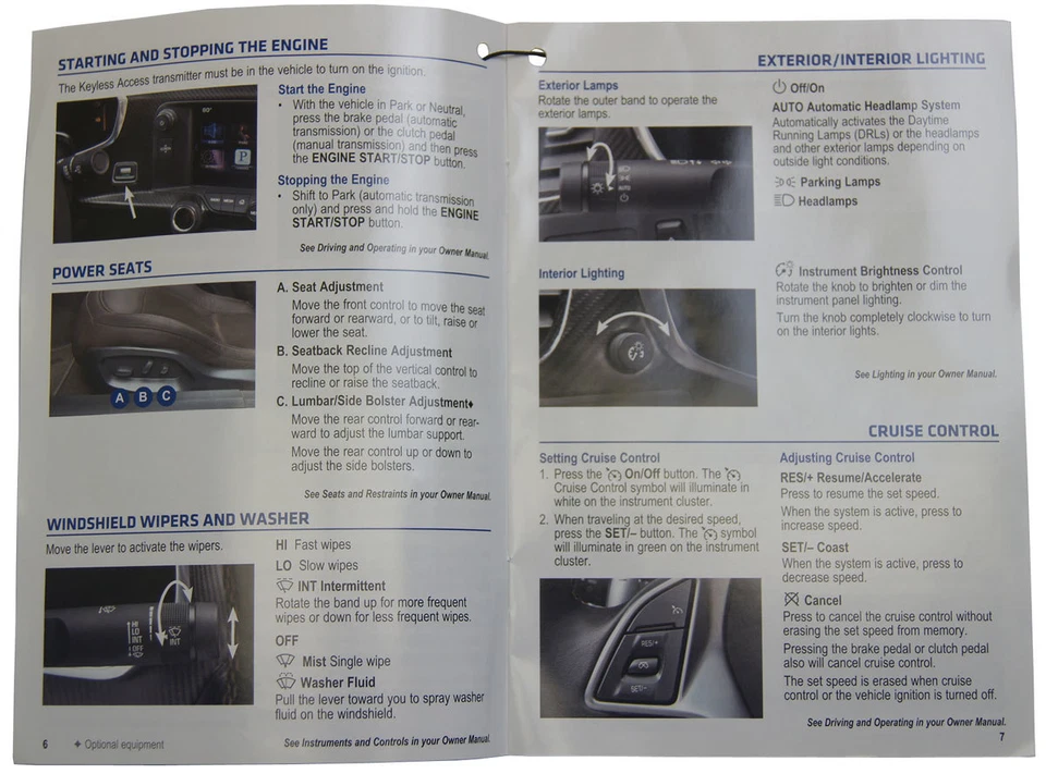 Chevrolet Corvette C7 2014 folleto guía de referencia rápida nuevo OEM 22787572 Foto 3 de 4