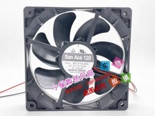 Sanyo 9S1212L402 12025 DC12V 0.08A 12CM 2-Wire Silent Cooling Fan