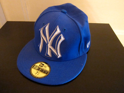 Basecap N Y Logo Emblem Stickerei royalblau Baumwolle
