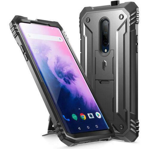 For OnePlus 7T Pro / 7 Pro Case | Poetic [with Kickstand] Shockproof Cover Black