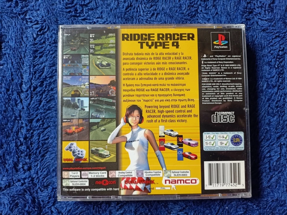 R4: RIDGE RACER TYPE 4 (SONY PLAYSTATION PS1 PAL ESPAÑA), foto 2 de 3