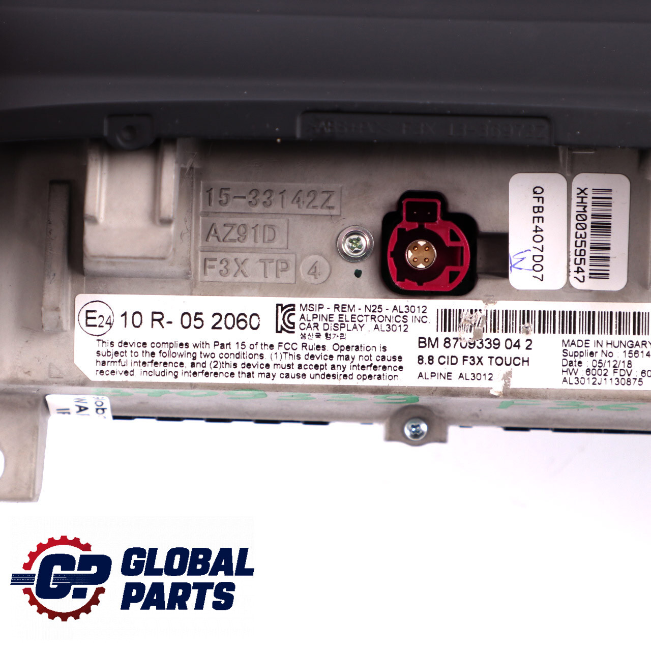 BMW F30 F31 F32 F82 Bildschirm Information Display 8.8