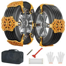 10 pcs Universal Car Snow Anti Slip Tire Chains Emergency for Cars SUV Trucks US