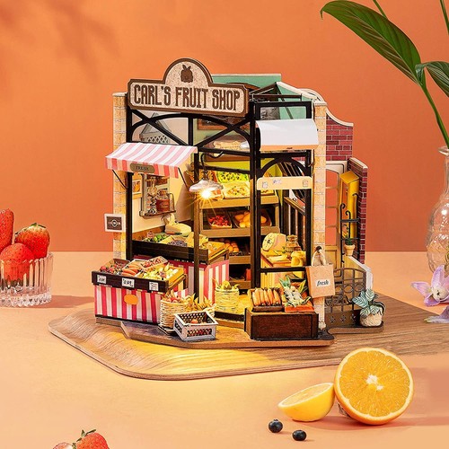 Rolife DIY 3D Holz Miniatur 1:24 Puppenhaus Möbel Dekor Weihnachts Kind Geschenk - Bild 28 von 92