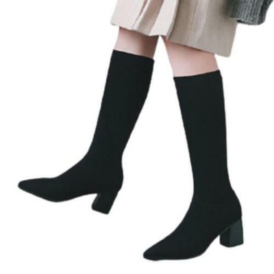 mid calf stretch boots