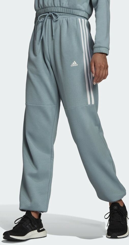 Adidas HYPERGLAM HIGH-RISE SWEATPANTS (HG8484) RRP $55 UK
