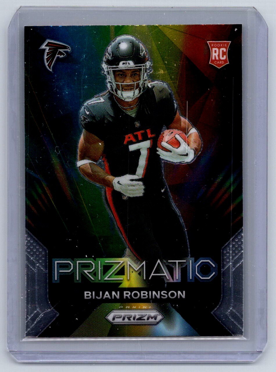 2023 Panini Prizm Bijan Robinson Prizmatic Rookie Card #19 Atlanta Falcons
