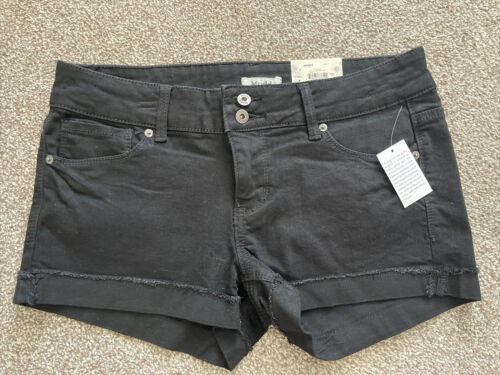 Kohls Mud Black Shorty Shorts Size 11 New With Tags Retails 34 Low Rise - 第 1/8 張圖片