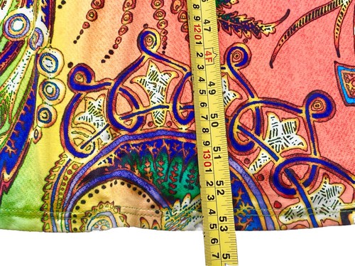Multicoloured Paisley Pattern Gem-Embellished Maxi Sundress (M) Approx. UK 10 - Picture 12 of 16