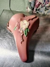 Roseville Apple Blossom Pink 1949 Vintage Art Pottery Ceramic Wall Pocket 366-8