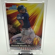 Ronald Acuna Jr. #MR-24 2025 Bowman Chrome Meteoric Rise Mojo Refractor Braves