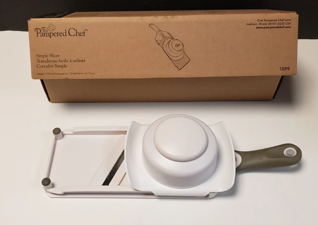The Pampered Chef Simple Slicer 1099 Mandolin Kitchen Food Gadget Tool
