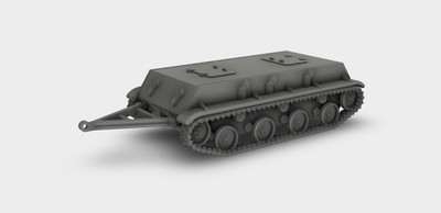TD-200 Armored Trailer APC Anhänger Prototyp USSR Bausatz 3D Druck 1:87 -  1:35