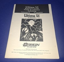 Ultima VI: The False Prophet,Anleitung f&uuml;r das Computer-Rollenspiel Commodore 64