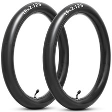 16x2.125 Replacement Butyl Inner Tube, 16 Inch Bike Tube with CR202 Bent Valv...