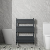 DuraTherm Flat Panel Heated Towel Rail Anthracite - 800 x 600mm
