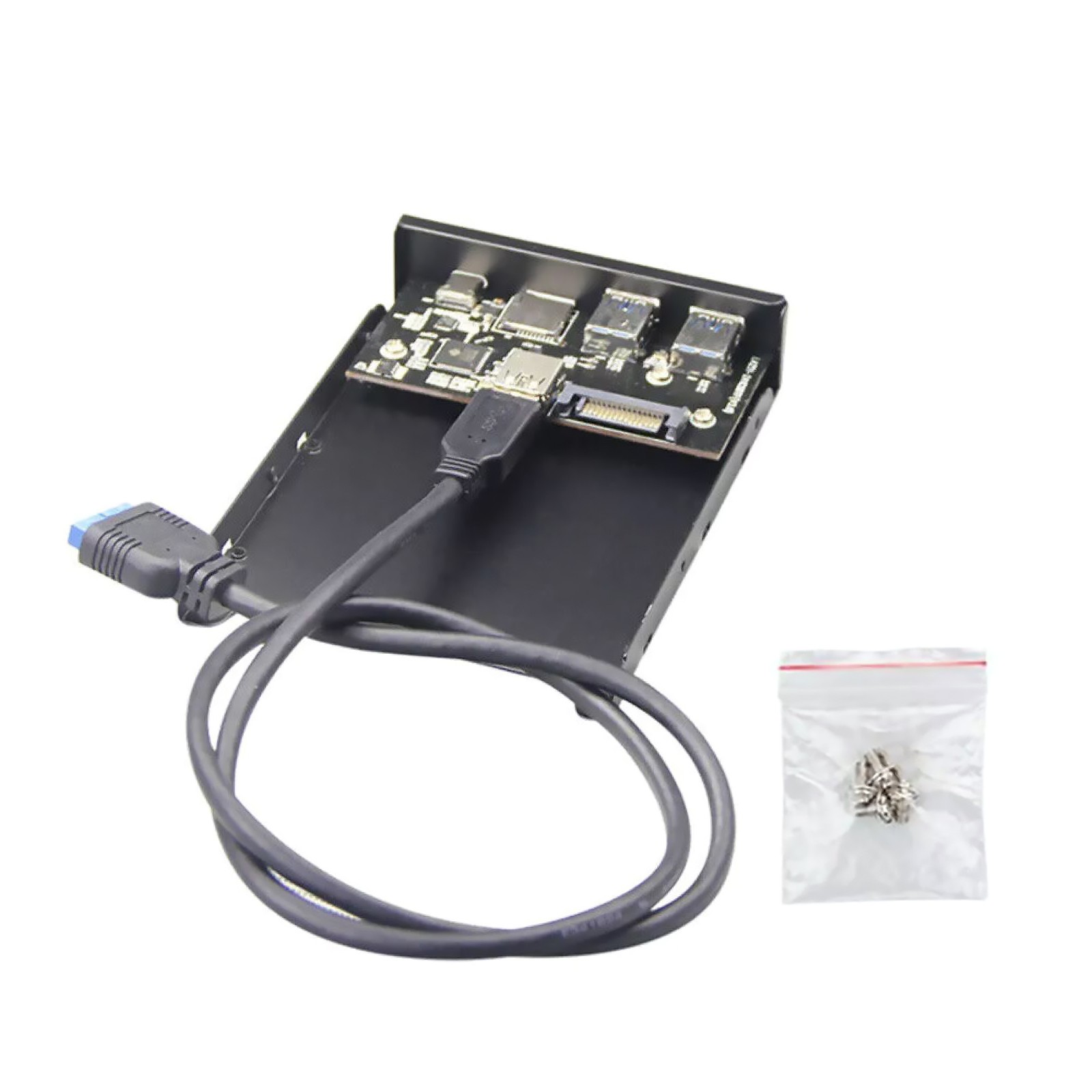 Front Panel 5Gbps Type-C USB 3.0 Micro SD/TF Desktop PC Host USB Docking Station