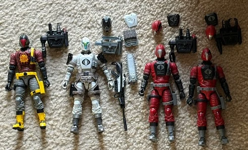 Hasbro Cobra Artic B.A.T. Crimson python patrol lot gi Joe classified complete