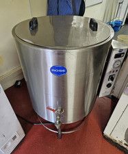 Rose Stainless Steel Commercial Hot Water Boiler Urn with Tap & 24hr Timer