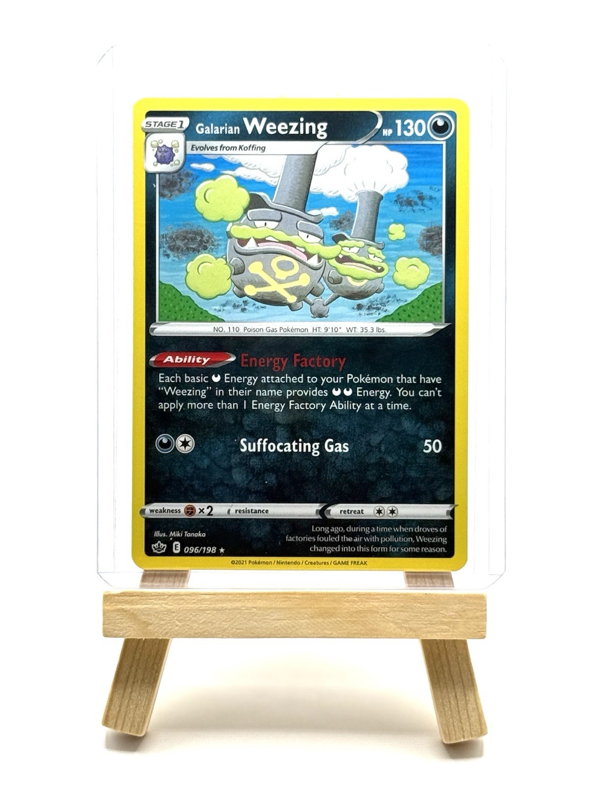 Pokémon TCG Galarian Weezing 096/198 Chilling Reign Rare NM/M 