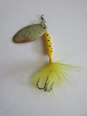 Worden's Original Rooster Tail fishing lure 1/8 yellow