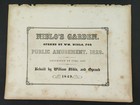 1800s antique NIBLO'S GARDEN AD w art CROW NEST BULL HILL HUDSON RIVER engraving — photo 3